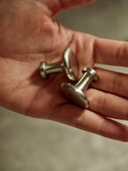 Grove Flattened Knob, Matt Nickel