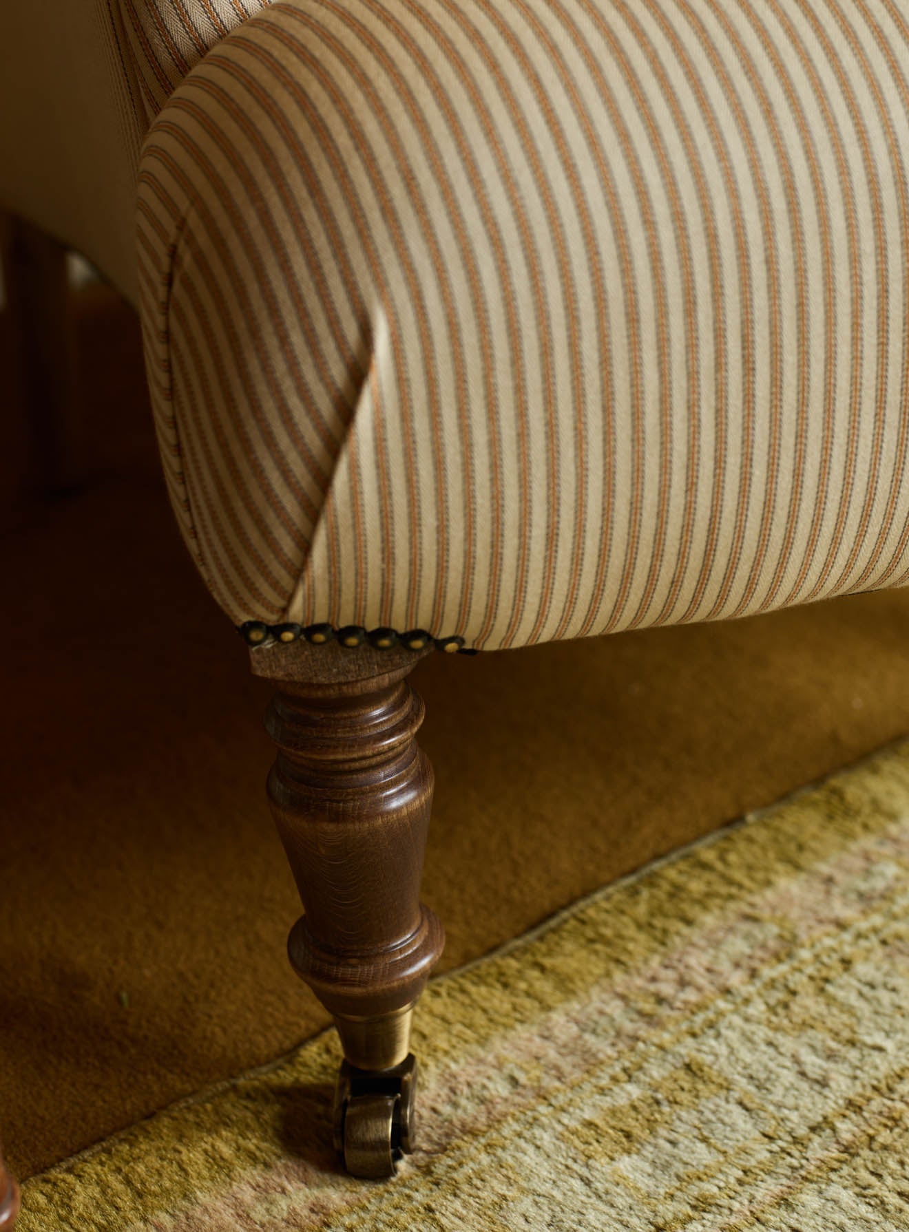 Finley Armchair, Heritage Green Stripe