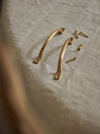 Grove Pull Handle, Short, Matt Brass