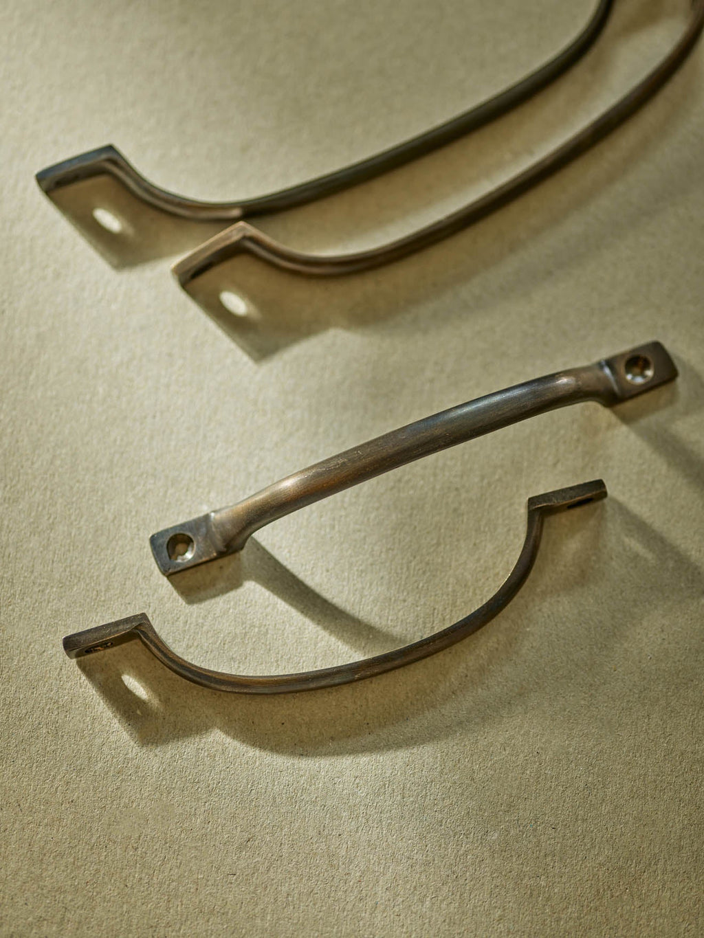 Grove Pull Handle, Short, Aged Bronze