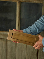 Grove Letter Plate, Antique Brass