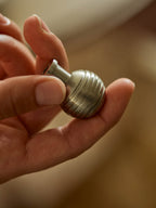 Grove Grooved Rounded Knob, Matt Nickel