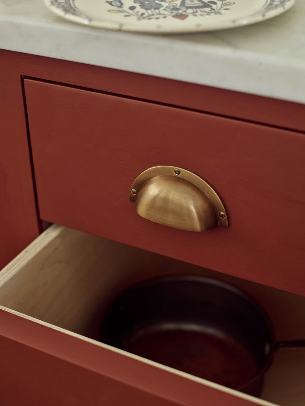 Grove Cup Handle, Antique Brass