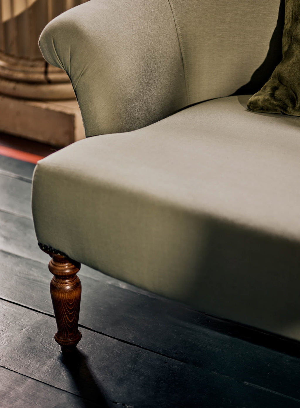 Clandon Sofa, Heritage Green Stripe