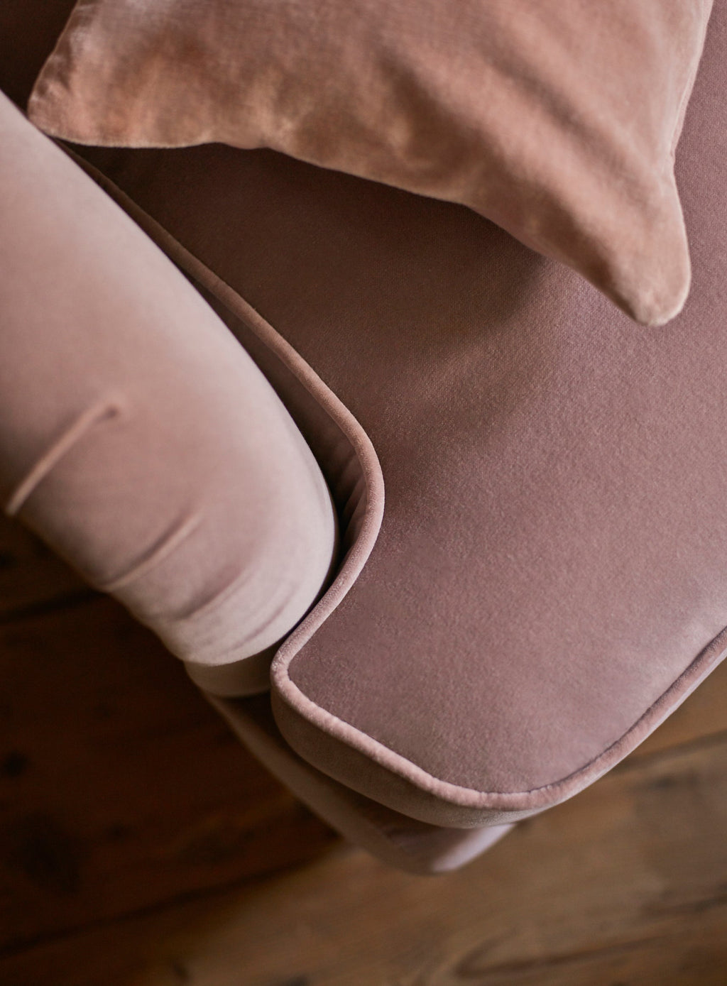 Abington Armchair, Rust Velvet