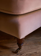 Abington Footstool, Slate Grey Velvet