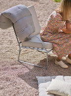 Sudbury Garden Furniture Cushion, Green Awning Stripe