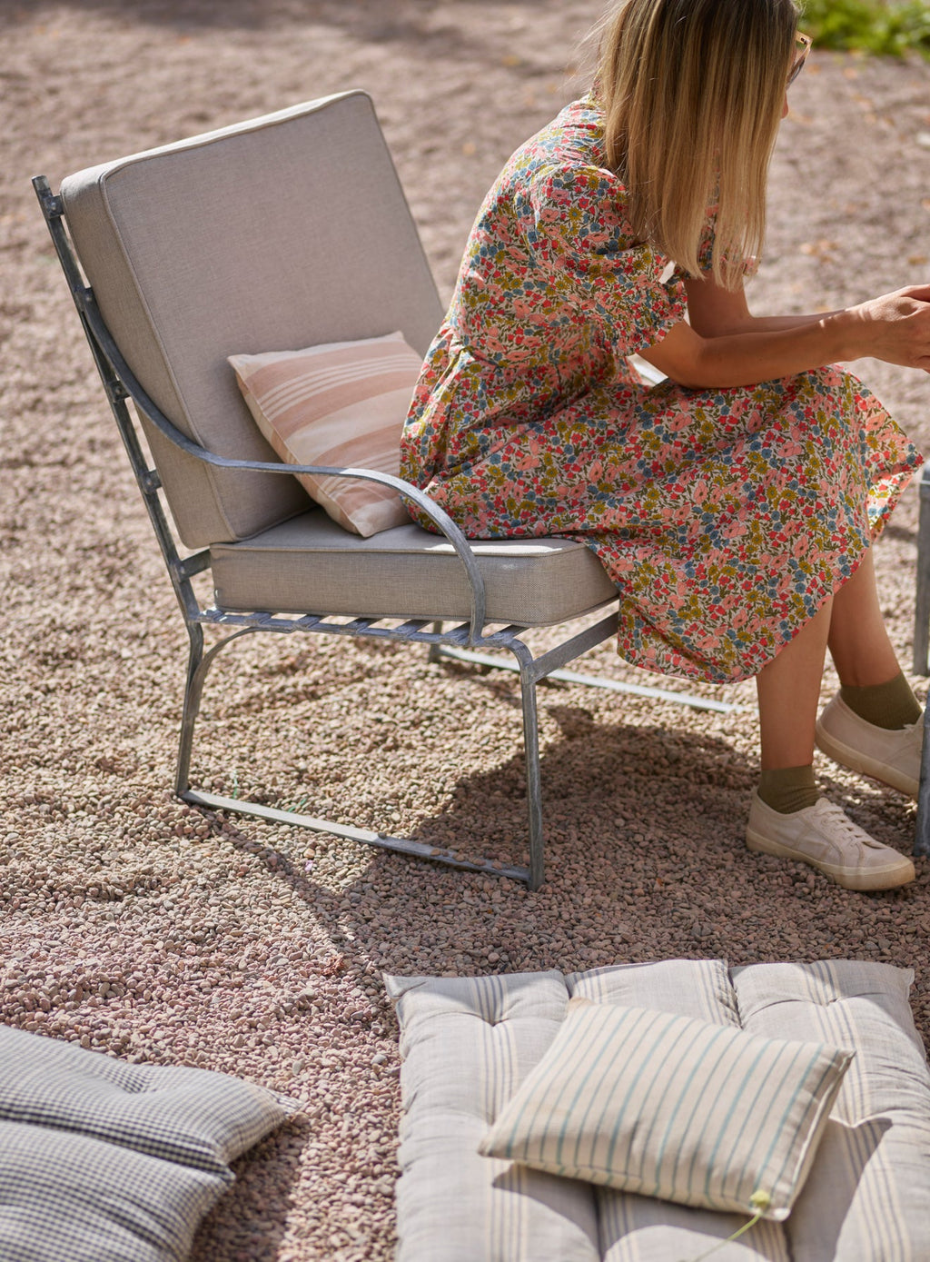 Sudbury Garden Furniture Cushion, Soft Grey