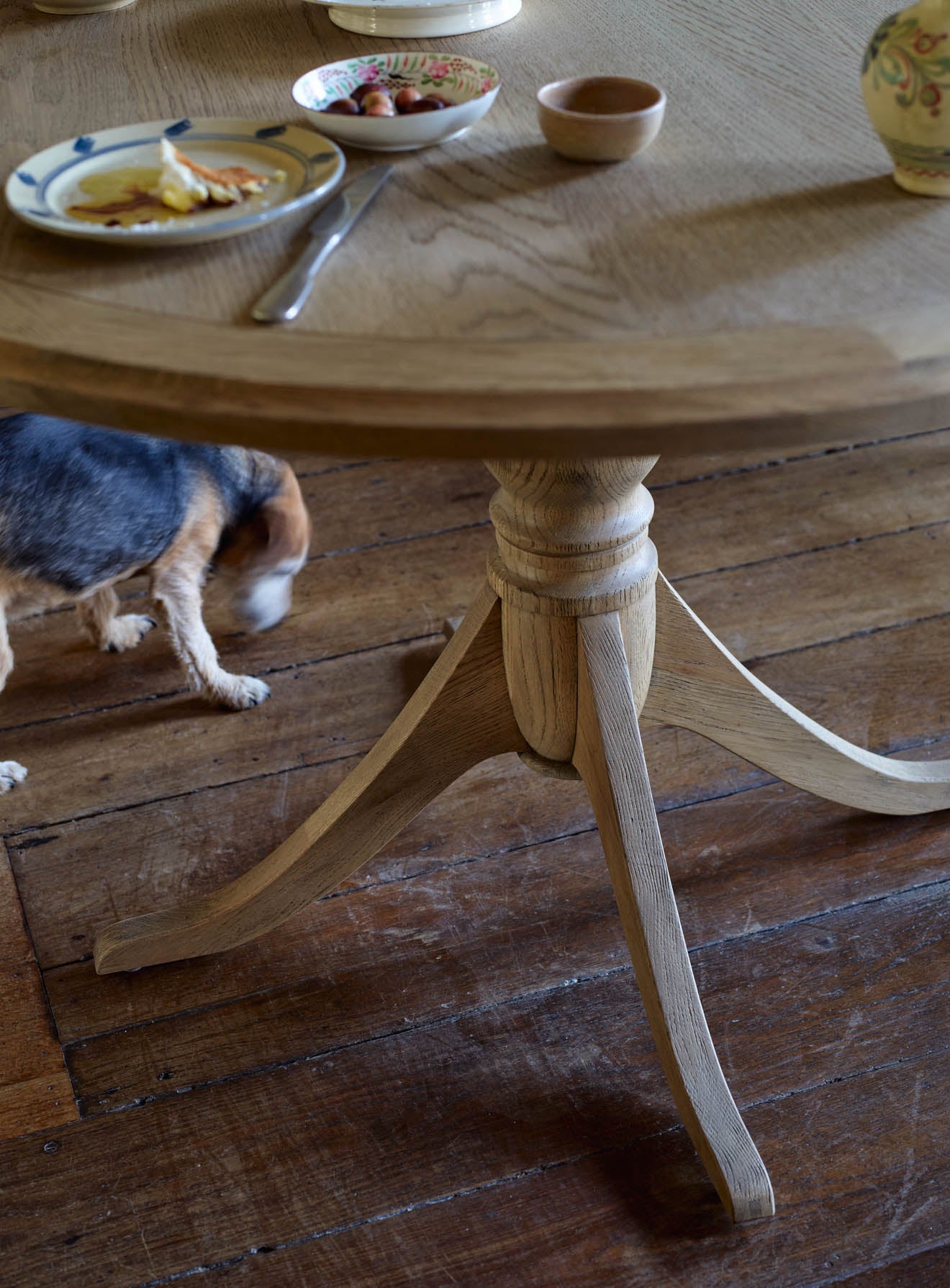Ellery Oak Round Dining Table