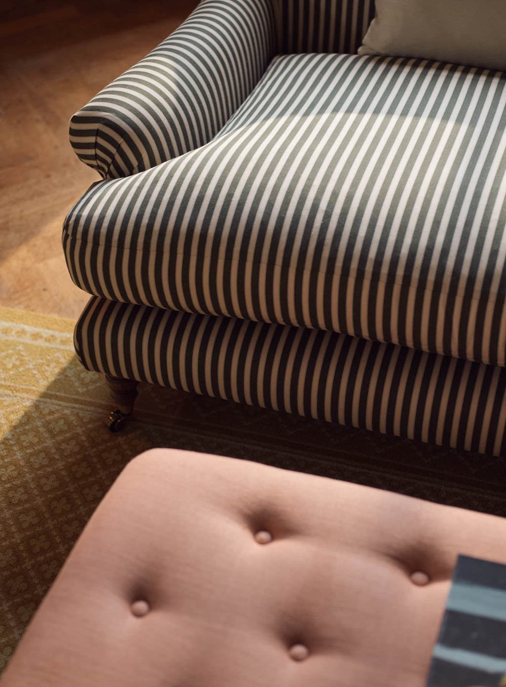 Remy Sofa, Three Seater, Heritage Pink Stripe