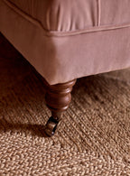 Elbert Ottoman, Heritage Green Stripe