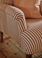 Finley Armchair, Heritage Red Stripe