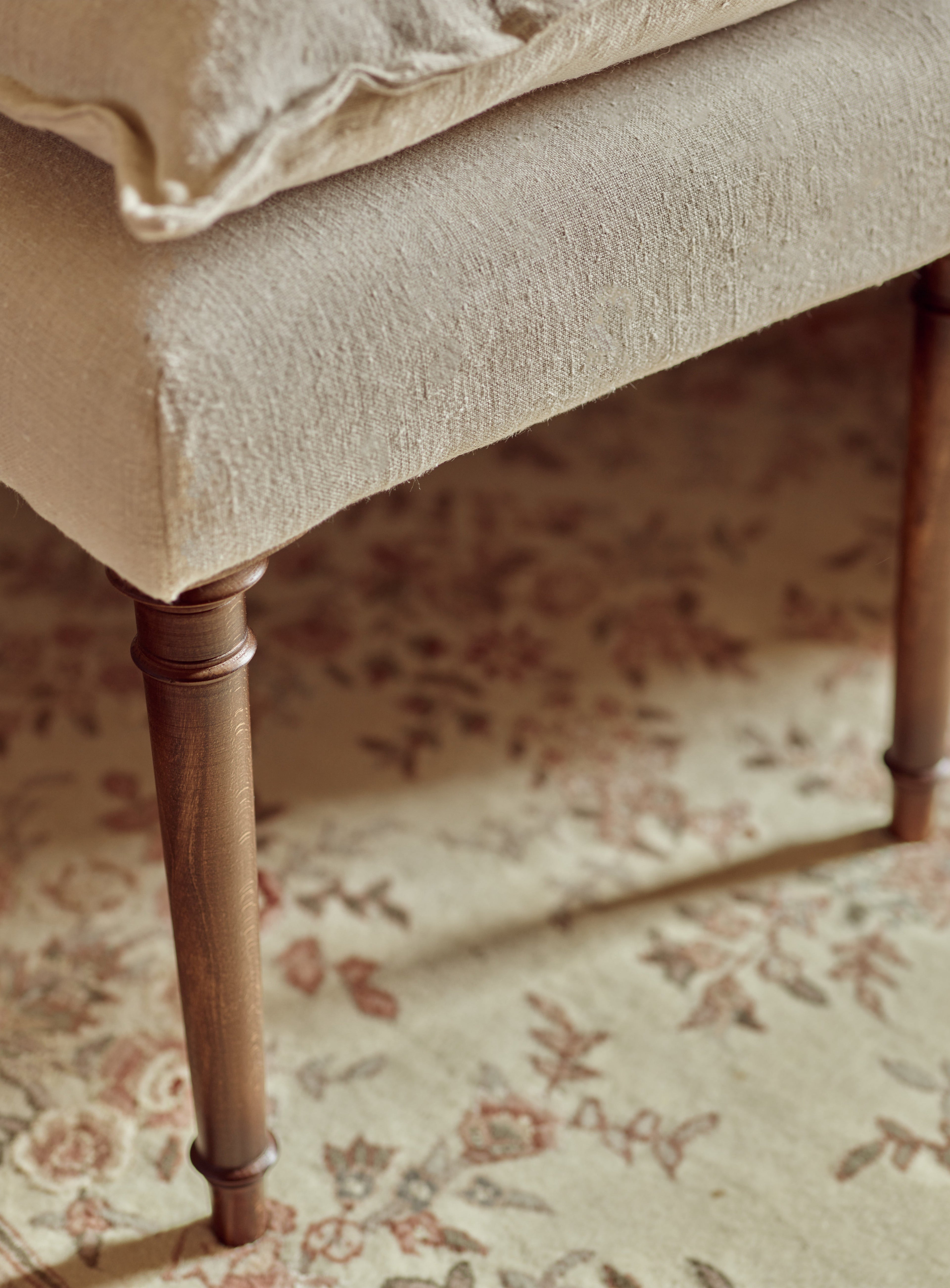 Mila Upholstered Bench, Sage Velvet