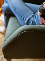 Bromley Wingback Chair, Moss Wool