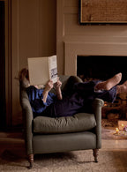 Elbert Armchair, Olive Linen