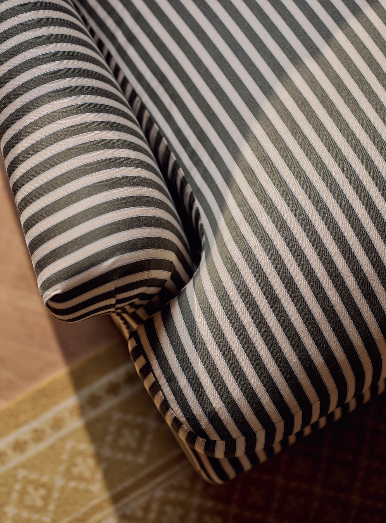 Remy Sofa, Three Seater, Heritage Pink Stripe