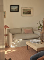 Warren Loose Cover Sofa, Heritage Green Stripe