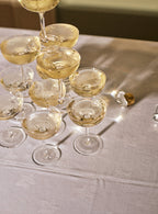 Dillie Champagne Saucers, Set of Four