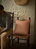 Monroe Red Stripe Cushion