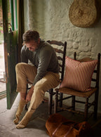 Monroe Red Stripe Cushion