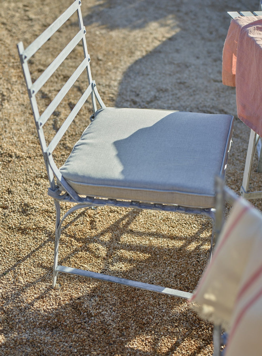 Sudbury Dining Chair Cushion, Green Awning Stripe