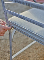 Sudbury Dining Chair Cushion, Green Awning Stripe