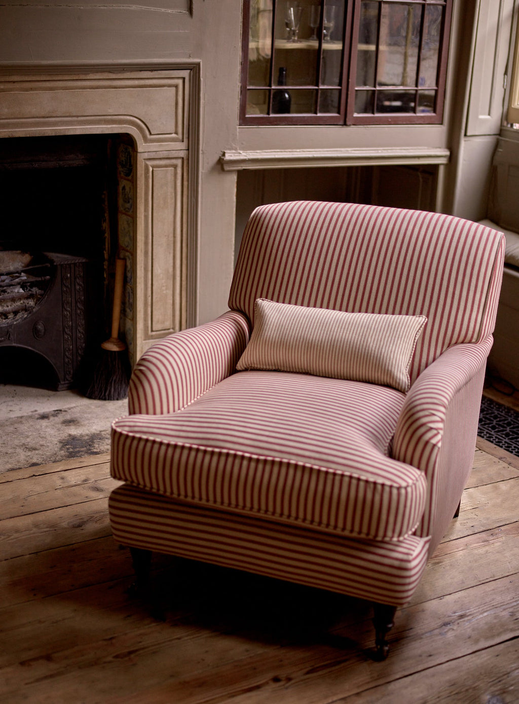 Abington Armchair, Heritage Red Stripe