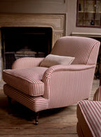 Abington Armchair, Heritage Red Stripe