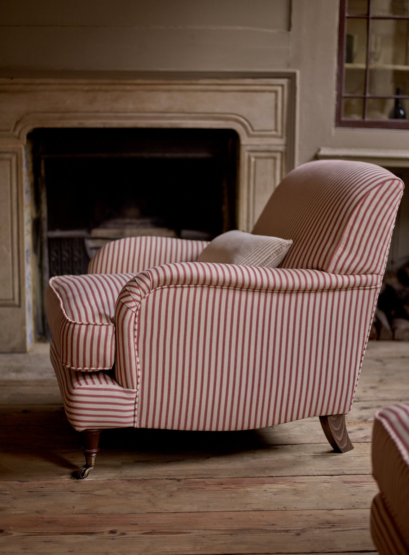 Abington Armchair, Heritage Red Stripe