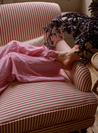 Abington Sofa, Two Seater, Blue Ticking Stripe