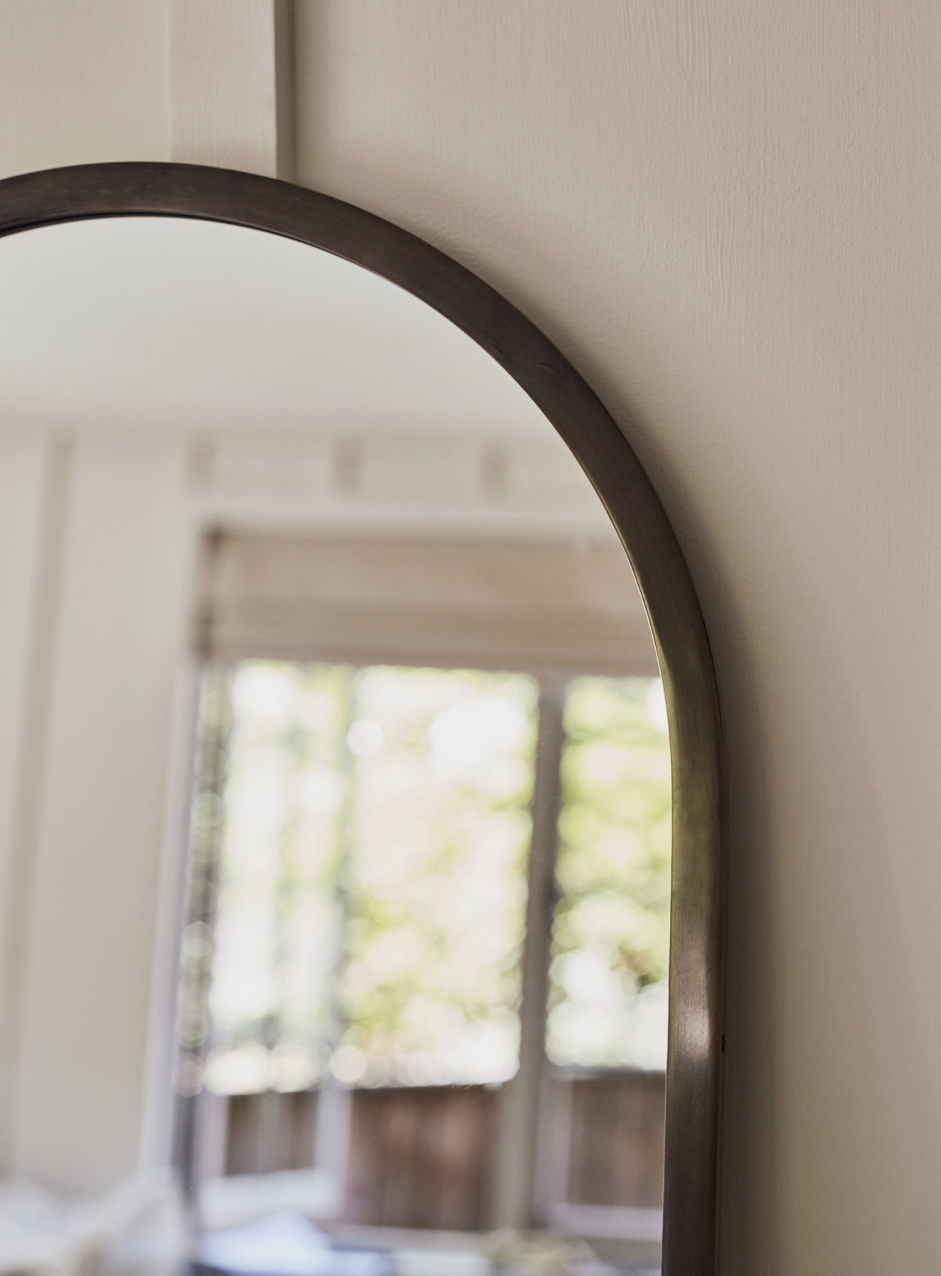 Aster Arched Mirror, Blackened Brass