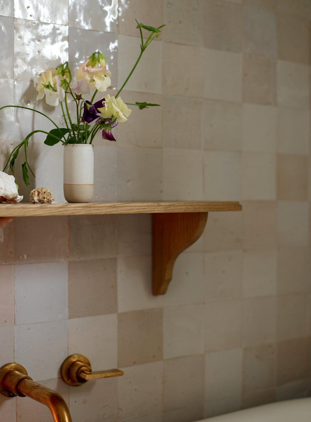 Aubrey Oak Shelf, Long