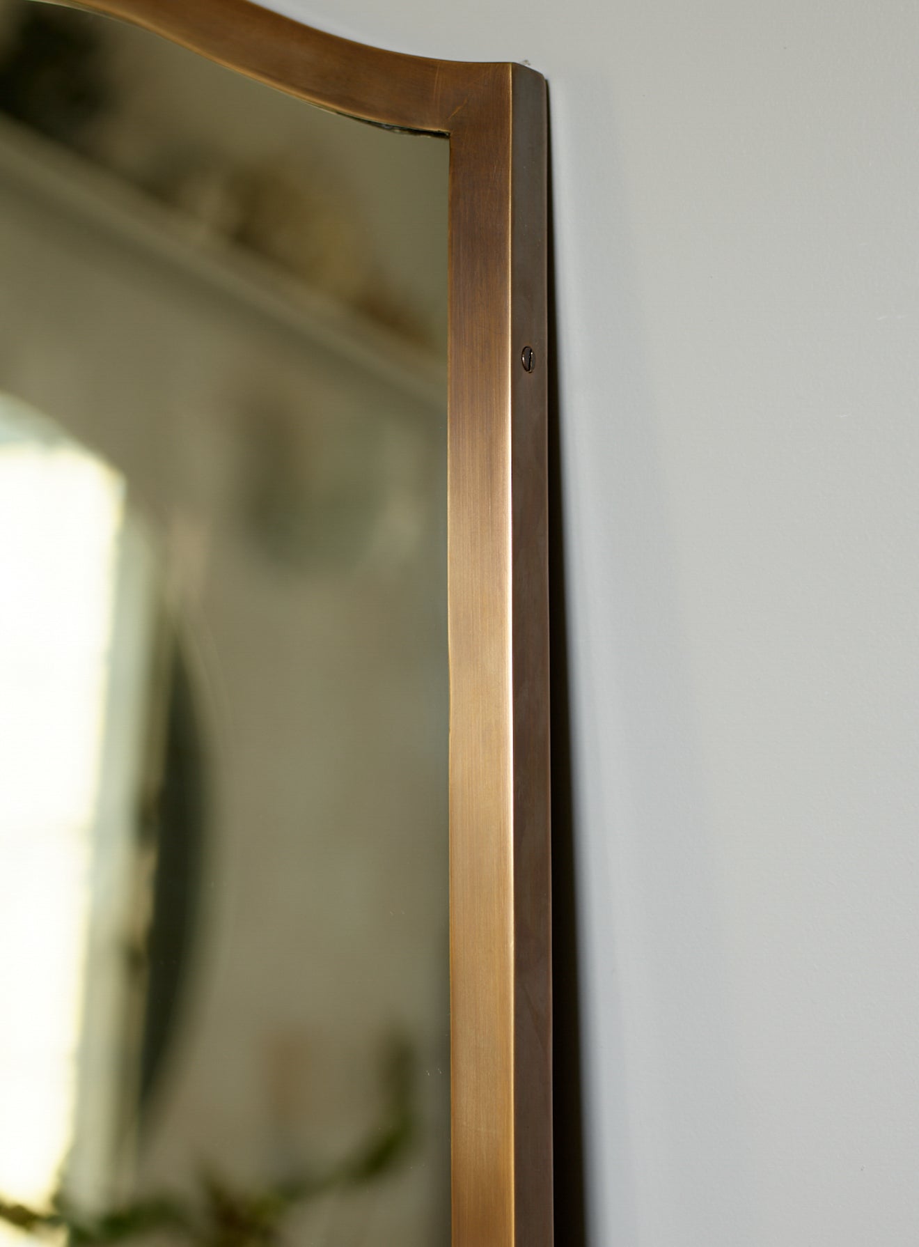 Balcombe Full Length Mirror, Antique Brass