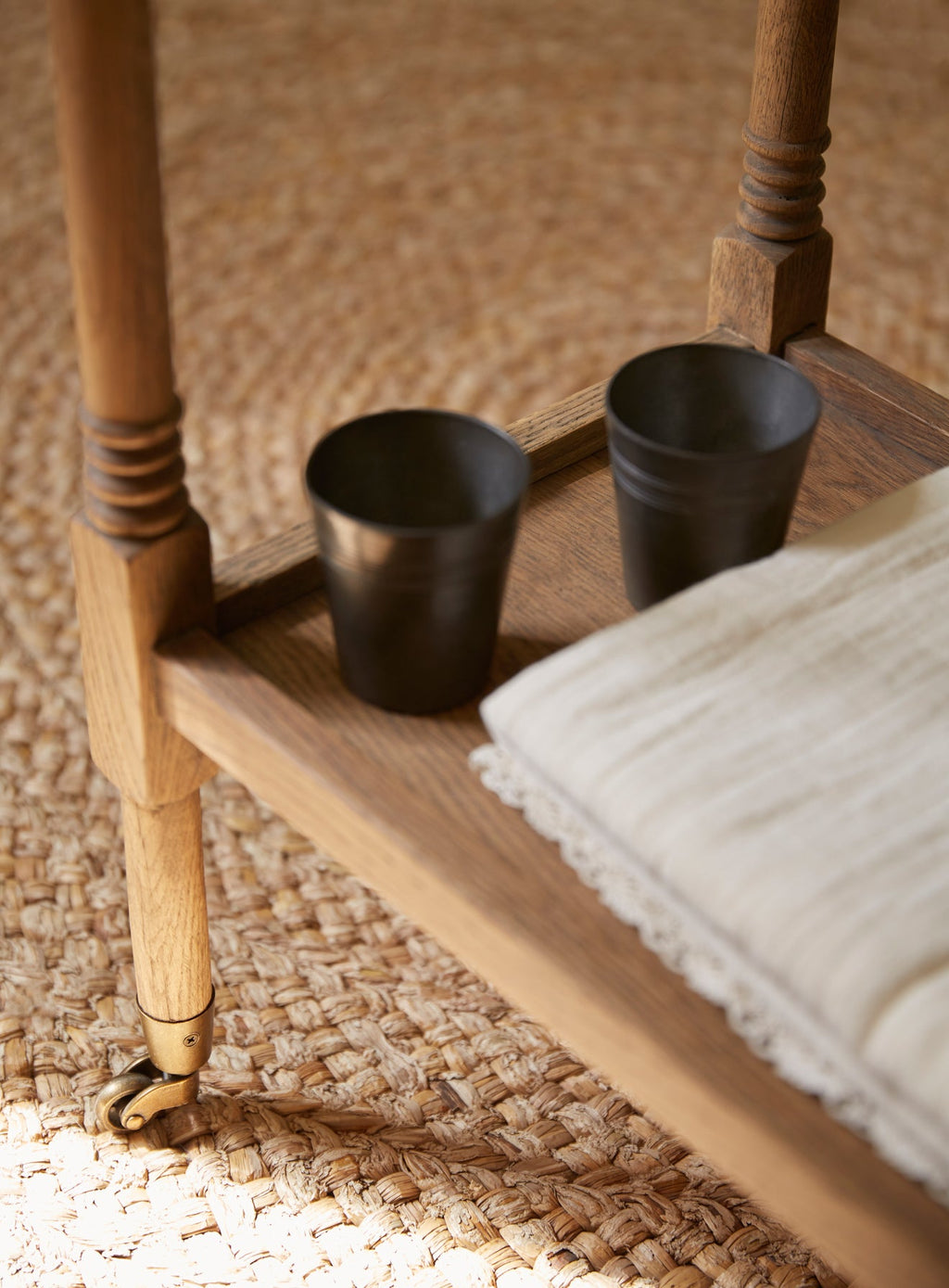 Stanton Oak Drinks Trolley