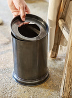 Bilton Bathroom Bin, Blackened Brass