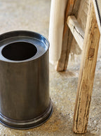 Bilton Bathroom Bin, Blackened Brass