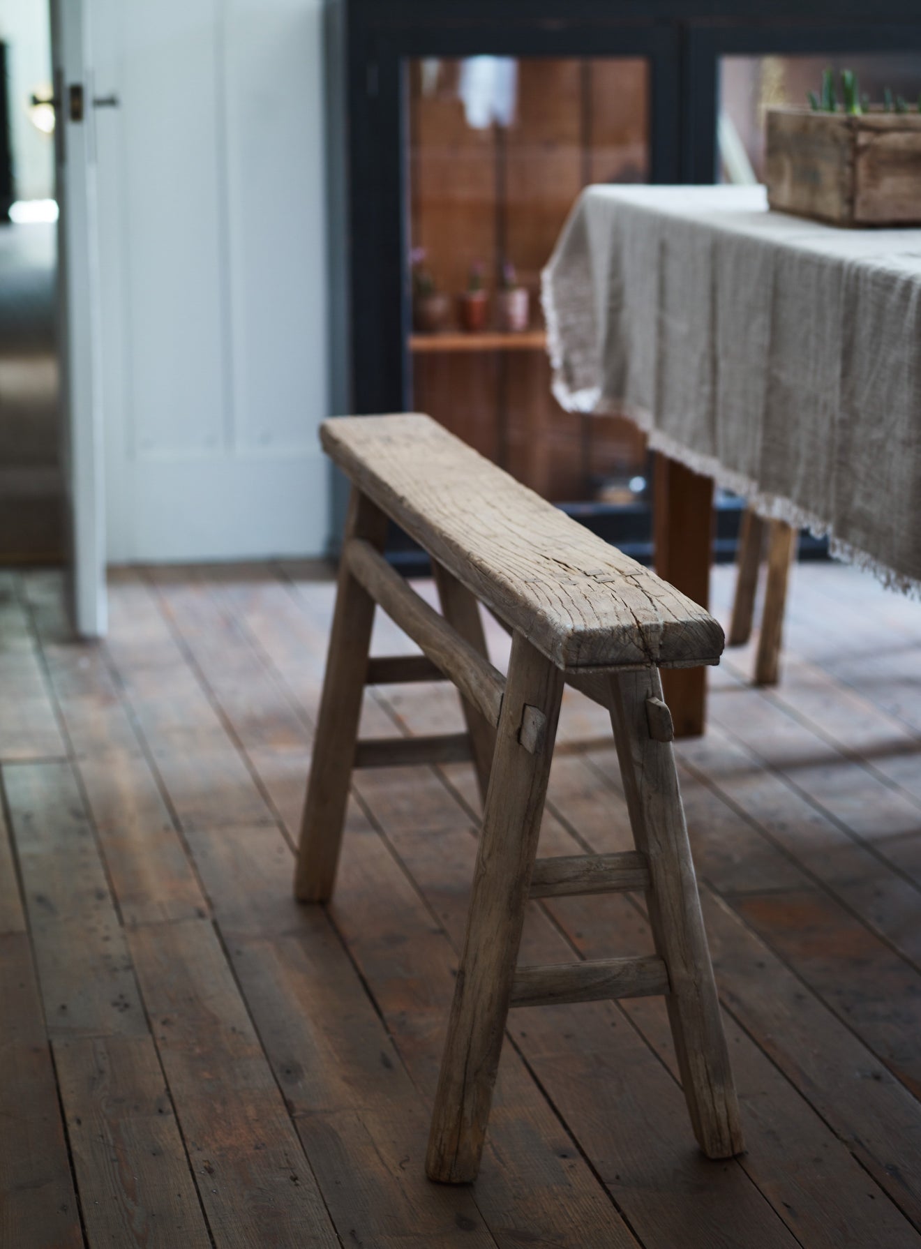 Benvy Rustic Stool, Large