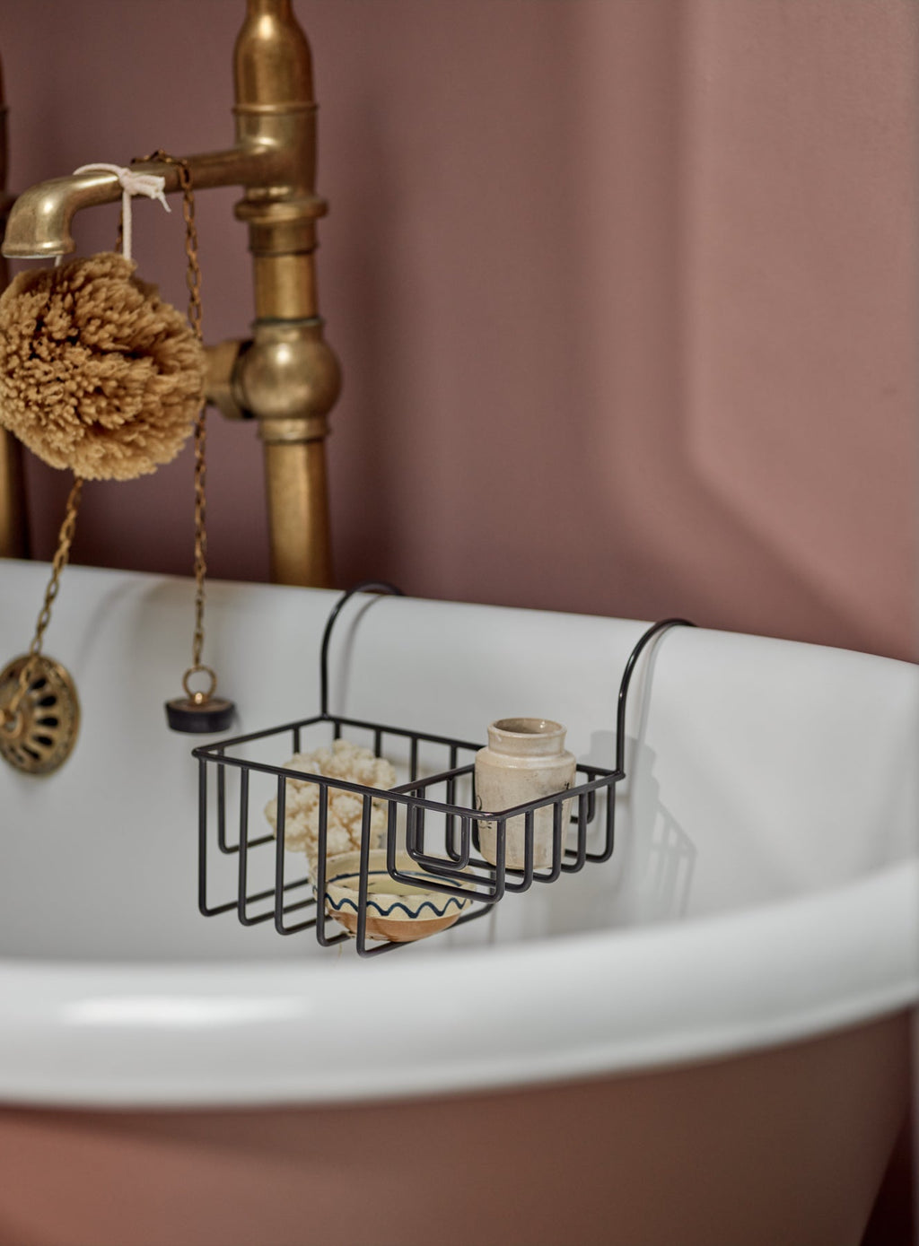 Bilton Bath Caddy, Blackened Brass