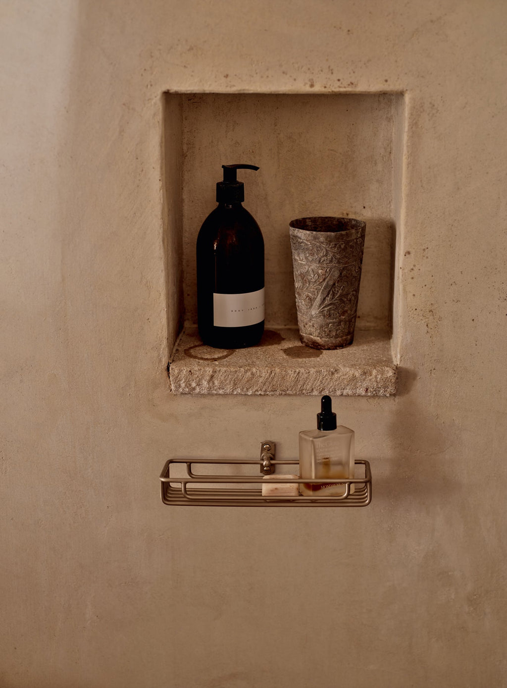 Bilton Shower Caddy, Matt Nickel