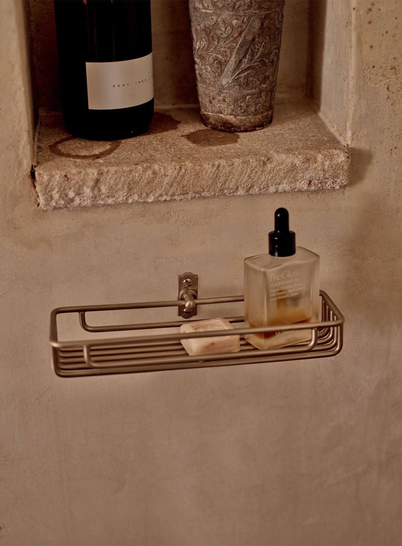 Bilton Shower Caddy, Matt Nickel