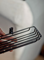 Bilton Shower Caddy, Blackened Brass