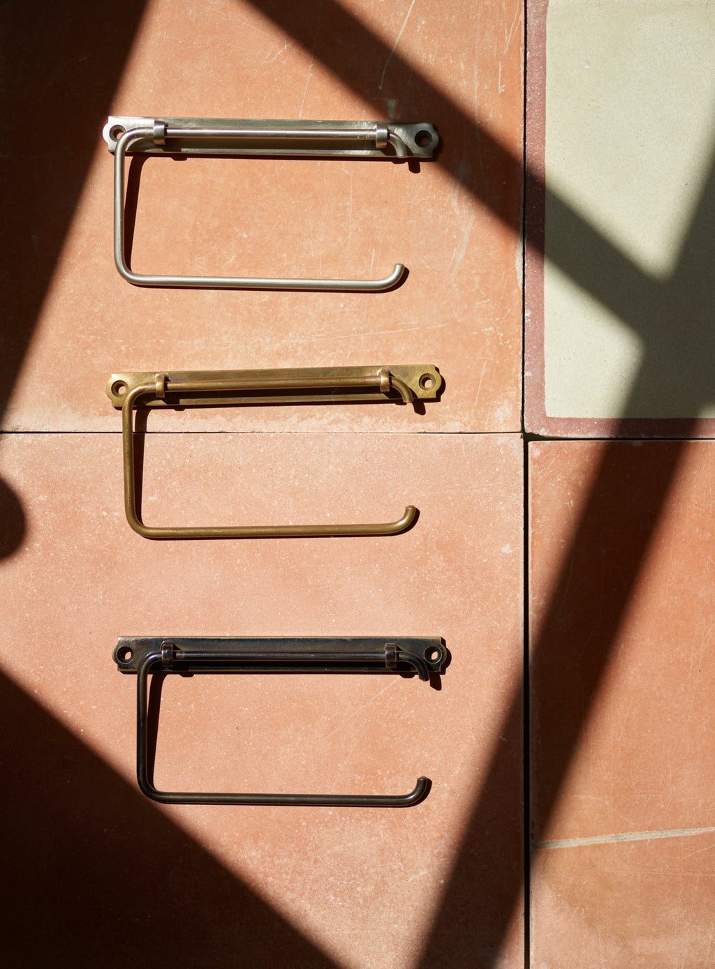 Bilton Toilet Roll Holder, Blackened Brass