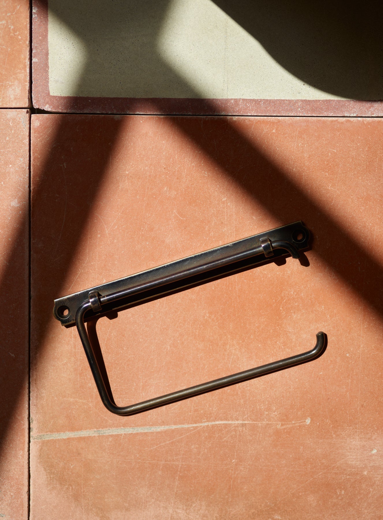 Bilton Toilet Roll Holder, Blackened Brass