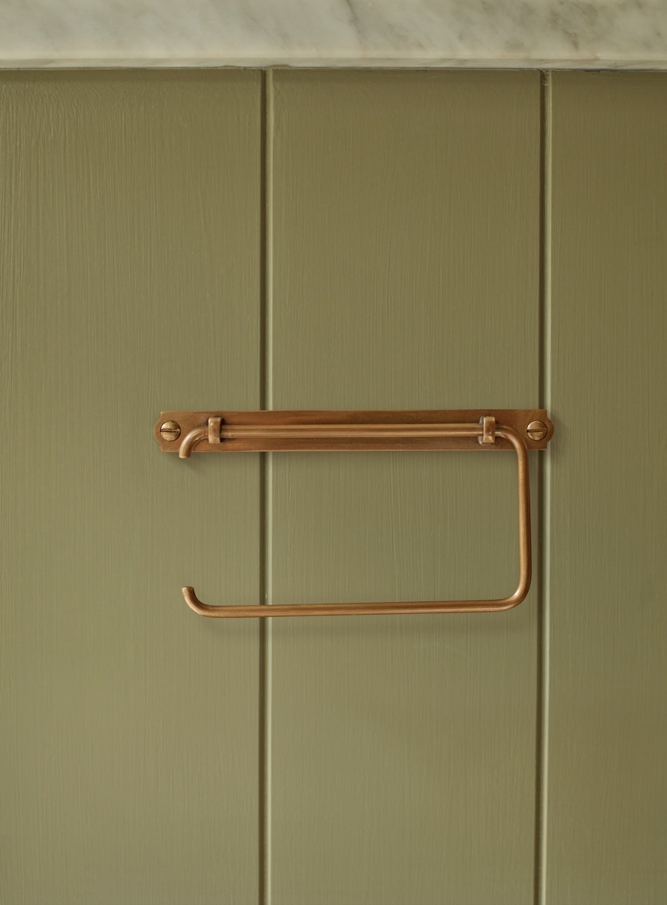 Bilton Toilet Roll Holder, Antique Brass