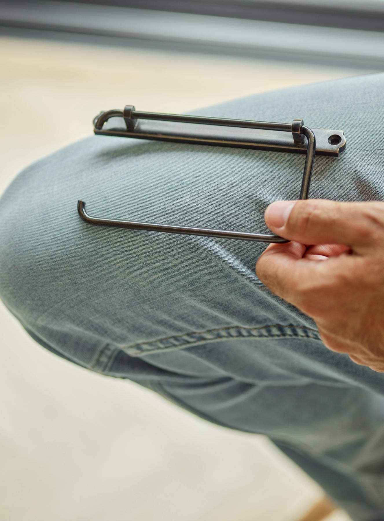 Bilton Toilet Roll Holder, Blackened Brass