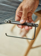 Bilton Toilet Roll Holder, Blackened Brass