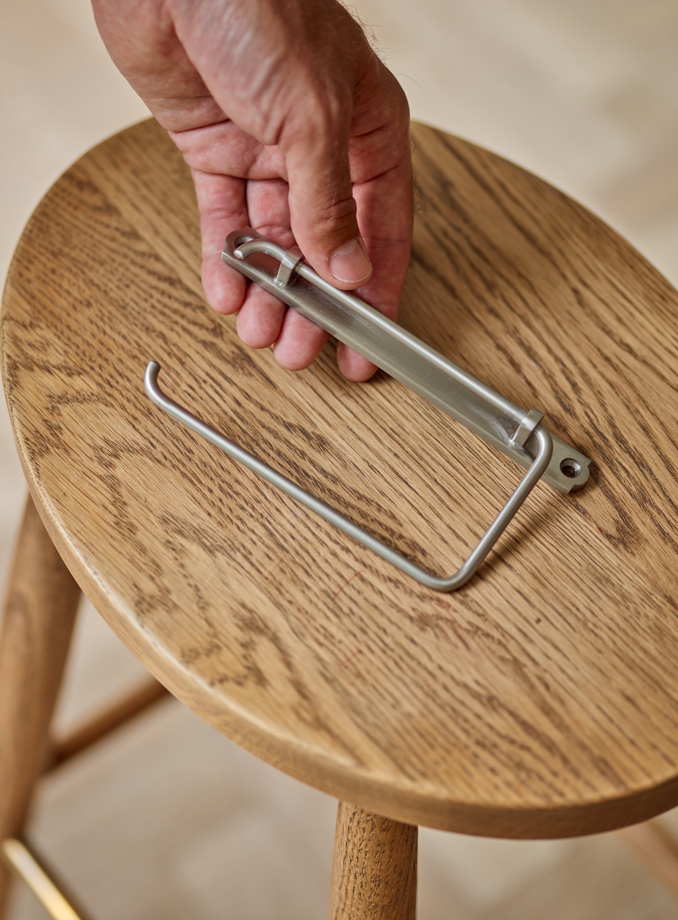 Bilton Toilet Roll Holder, Matt Nickel