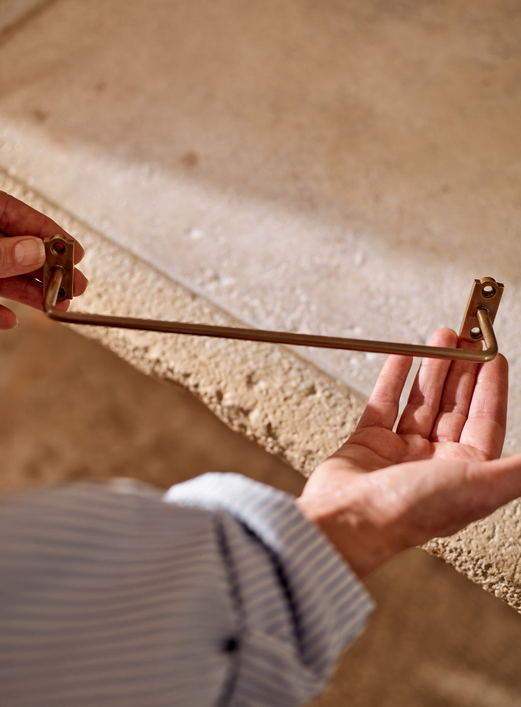 Bilton Towel Rail, Antique Brass