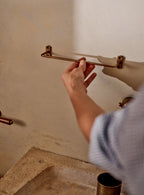 Bilton Towel Rail, Antique Brass