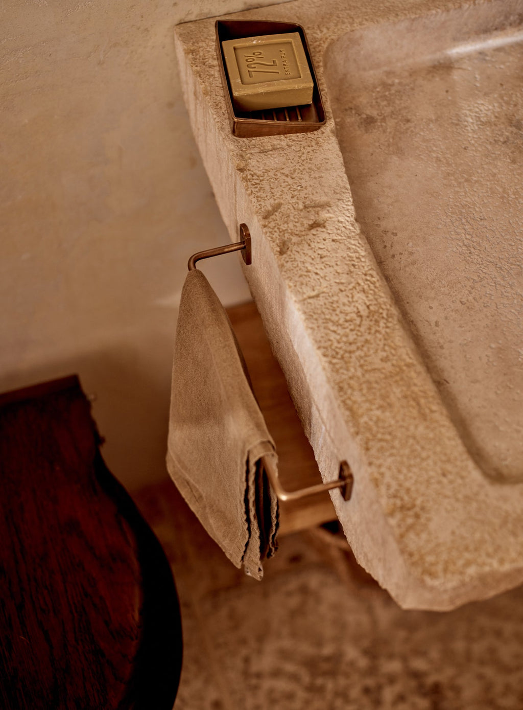 Bilton Towel Rail, Antique Brass